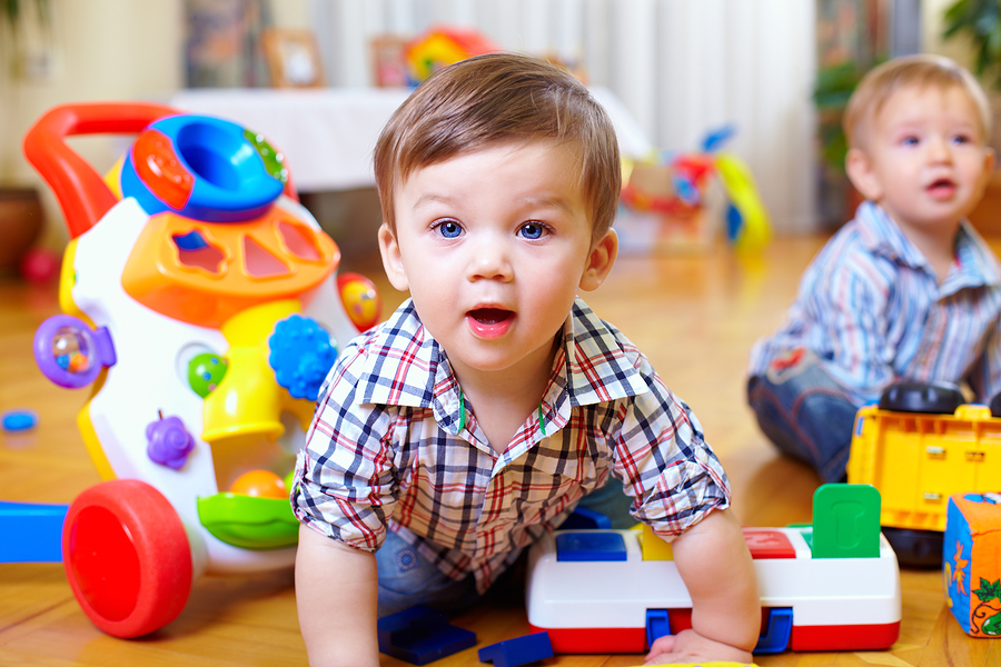 children playing with toys